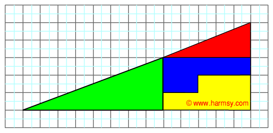 triangle broken into pieces