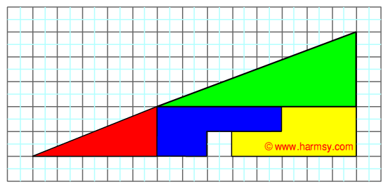 triangle broken into pieces